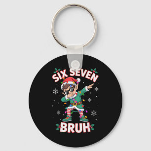 Porte-clés Dabbing Elf Six Seven Bruh Noël 67 Meme Xmas