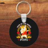 Porte-clés Dabbing Horse Chinese New Year Of The Horse2026 (Recto)
