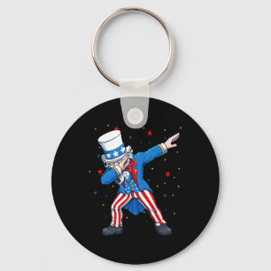 Porte-clés Dabbing Oncle Sam 4 juillet Enfants garçons Hommes