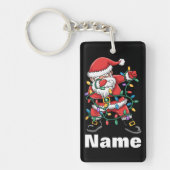 Porte-clés Dabbing Santa Funny Personalized Christmas Gift (Devant)