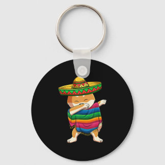 Porte-clés Dabbing Shiba Inu Poncho Sombrero Cinco De Mayo
