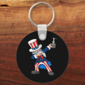 Porte-clés Dabler Oncle Sam Dans Un Masque 4 juillet Dab Fun  (Recto)