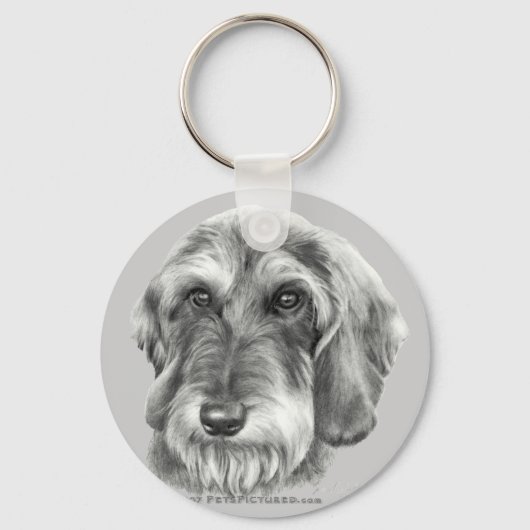 Porte-clés Dachshund à fil (Recto)