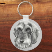 Porte-clés Dachshund à fil (Recto)