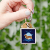 Porte-clés Dachshund aux cheveux longs (main)