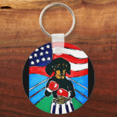 Porte-clés Dachshund Boxer (Recto)
