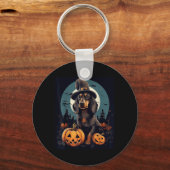 Porte-clés Dachshund Chien Halloween (Recto)