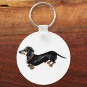 Porte-clés dachshund 'chien long ' porte - clé (Recto)