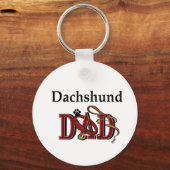 Porte-clés Dachshund DAD Cadeaux (Recto)