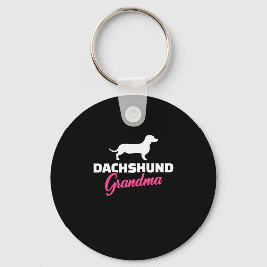 Porte-clés Dachshund Grand-mère (Recto)