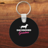 Porte-clés Dachshund Grand-mère (Recto)