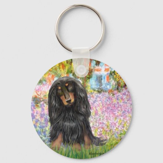 Porte-clés Dachshund (LH-BT) - Jardin (Recto)