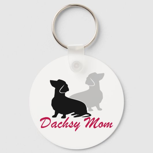 Porte-clés Dachshund Maman (Recto)