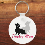 Porte-clés Dachshund Maman (Recto)