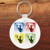 Porte-clés Dachshund Pop Art (Recto)