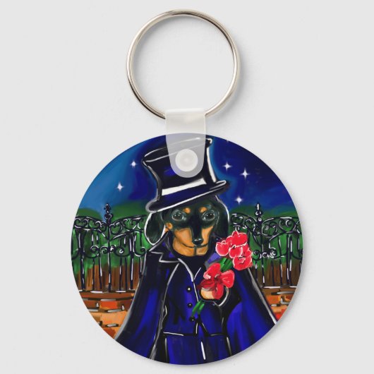 PORTE-CLÉS DACHSHUND SAINT-VALENTIN (Recto)