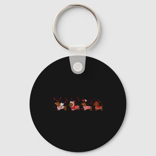 Porte-clés Dachshund Valentine Dachshund Valentine’s Day Saus (Recto)
