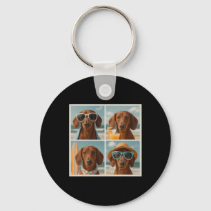 Porte-clés Dachshunds cool gâchent de mignons chiens de vacan