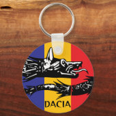 Porte-clés Dacian Wolf - drapeau tricolore (Recto)