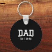 Porte-clés Dad Est 1982 Dad D Fathers Day Ized  (Recto)