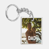 Porte-clés Dad Est Photo Customizable Year Father's Day (Devant gauche)