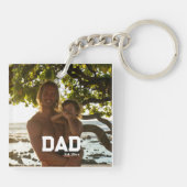Porte-clés Dad Est Photo Customizable Year Father's Day (Dos)