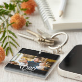 Porte-clés Dad Established Photo Black White Grunge (Devant Droit)