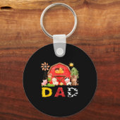 Porte-clés Dad Farm Cow Birthday Boy Matching Family Matching (Recto)