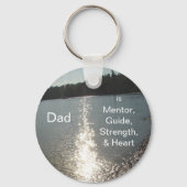 Porte-clés Dad Is Mentor, Guide, Strength & Heart (Recto)