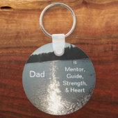 Porte-clés Dad Is Mentor, Guide, Strength & Heart (Recto)
