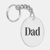 Porte-clés Dad Is Mentor, Guide, Strength & Heart Keychain (Devant gauche)