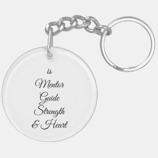 Porte-clés Dad Is Mentor, Guide, Strength & Heart Keychain