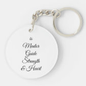 Porte-clés Dad Is Mentor, Guide, Strength & Heart Keychain (Dos)