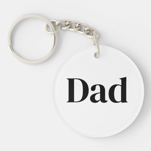 Porte-clés Dad Is Mentor, Guide, Strength & Heart Keychain (Devant)