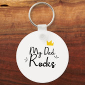 Porte-clés Dad is my rockstar (Verso)