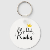 Porte-clés Dad is my rockstar (Verso)