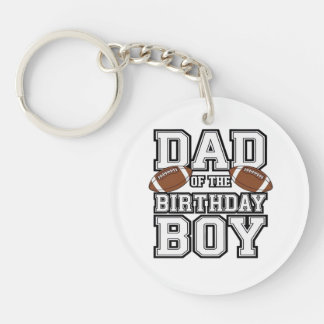Porte-clés Dad of the Birthday Boy Football Lover Family birt