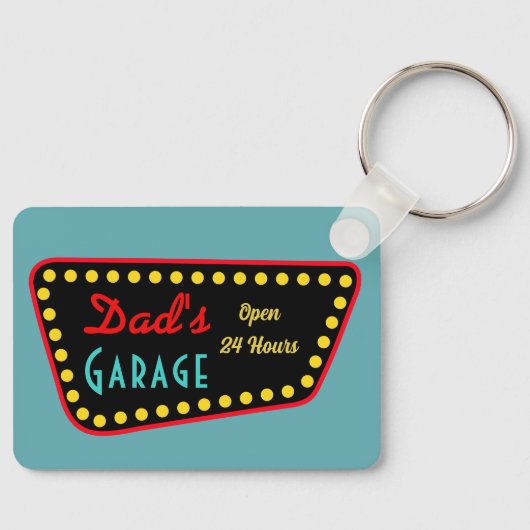 Porte-clés Dad’s Garage Keychain Gift (Recto)