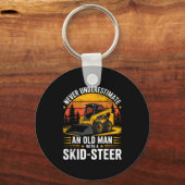 Porte-clés Dad Skid Steer Operator Father Construction Heavy (Recto)