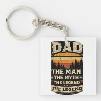 Porte-clés Dad The Man The Myth The Legend Funny Father Phone