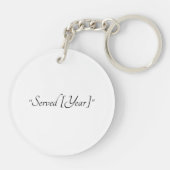 Porte-clés Dad Veteran Legend Keychain – Custom Pocket Gift (Dos)