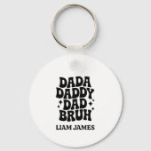 Porte-clés Dada Daddy Papa Papa Bruh Fête des pères cadeau po (Recto)