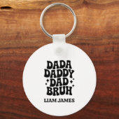 Porte-clés Dada Daddy Papa Papa Bruh Fête des pères cadeau po (Recto)