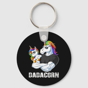 Porte-clés Dadacorn - Unicorn Papa Et Bébé Famille Correspond