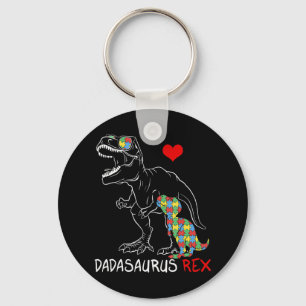 Porte-clés Dadasaurus Daddy Rex Sensibilisation sur l'autisme