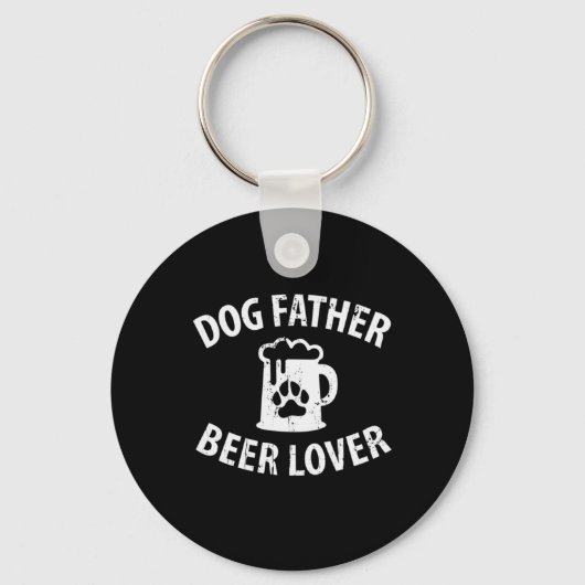 Porte-clés Daddy Don Chien Père Beer Lover (Recto)