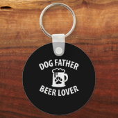 Porte-clés Daddy Don Chien Père Beer Lover (Recto)