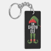 Porte-clés Daddy Elf Family Matching Group Noël Papa (Devant gauche)