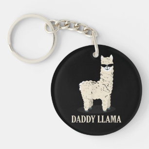 Porte-clés Daddy Llama Alpaca Funny Amoureux des animaux