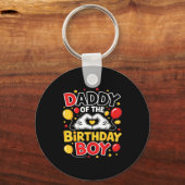 Porte-clés Daddy Of The Birthday Boy Shirt Matching Dad Son F (Recto)